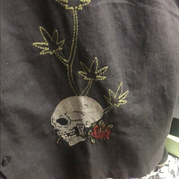 Lucky Brand Black Casual Button Down Shirt - Picture 5 of 7